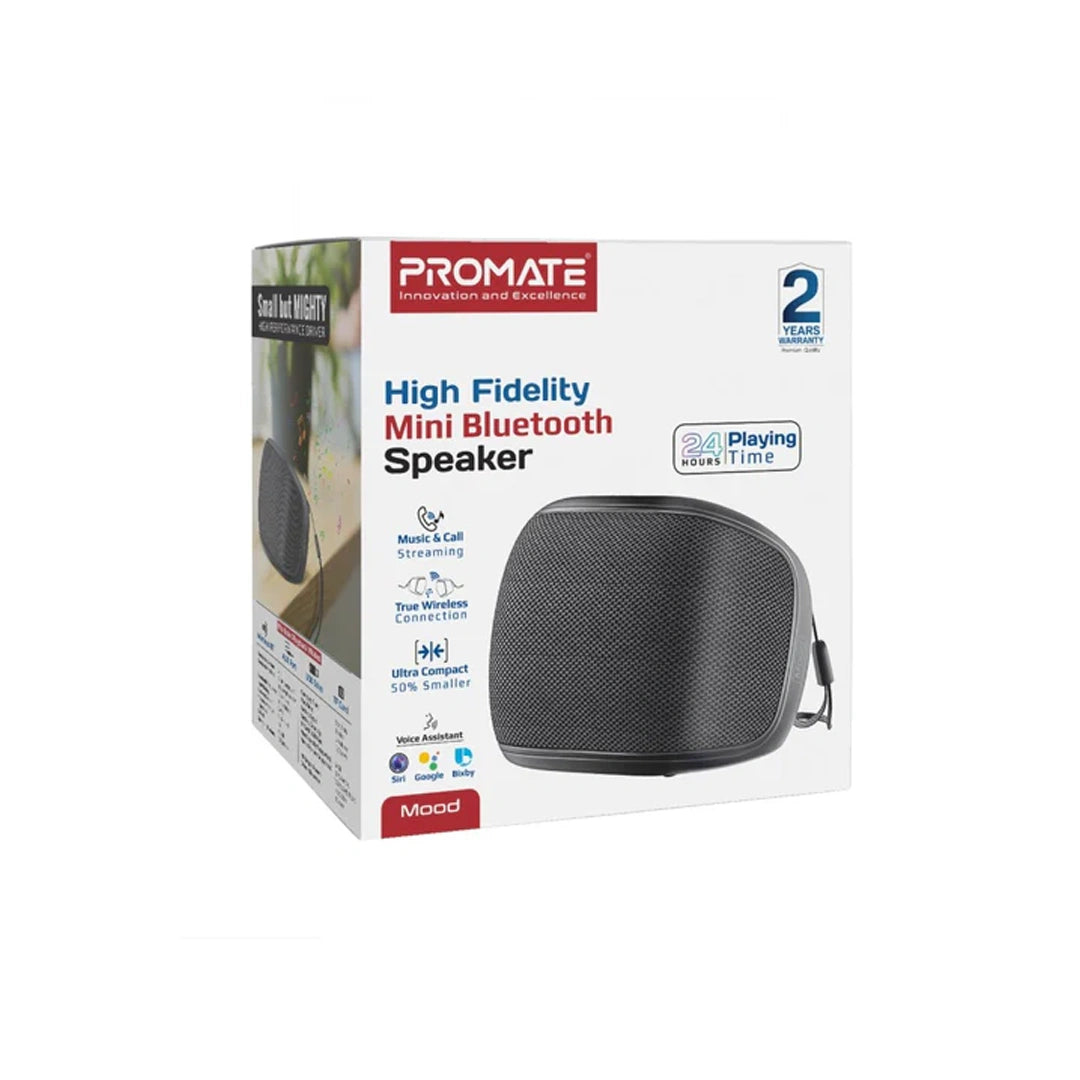 Promate Mood High-Fidelity Mini Bluetooth Speaker Promate Mood High-Fidelity Mini Bluetooth Speaker